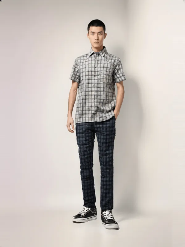 Riverblue_Men_S_Check_Shirt_White