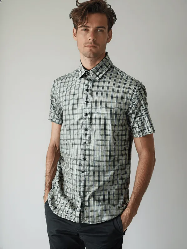 Riverblue_Men_S_Check_Shirt_White