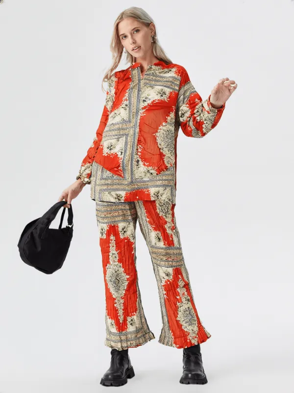 Women_S_Orange_Printed_Co_Ord_Set_Burnt_Orange
