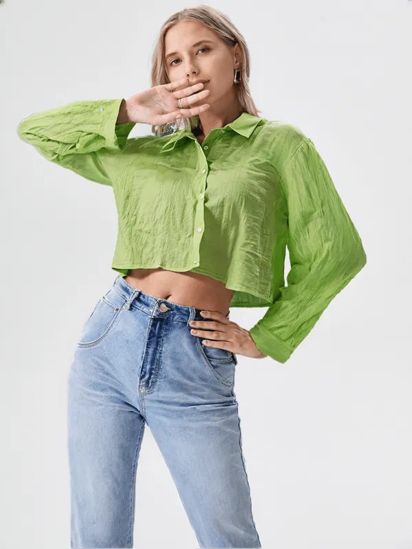 Women_S_Shirt_Parrot_Green