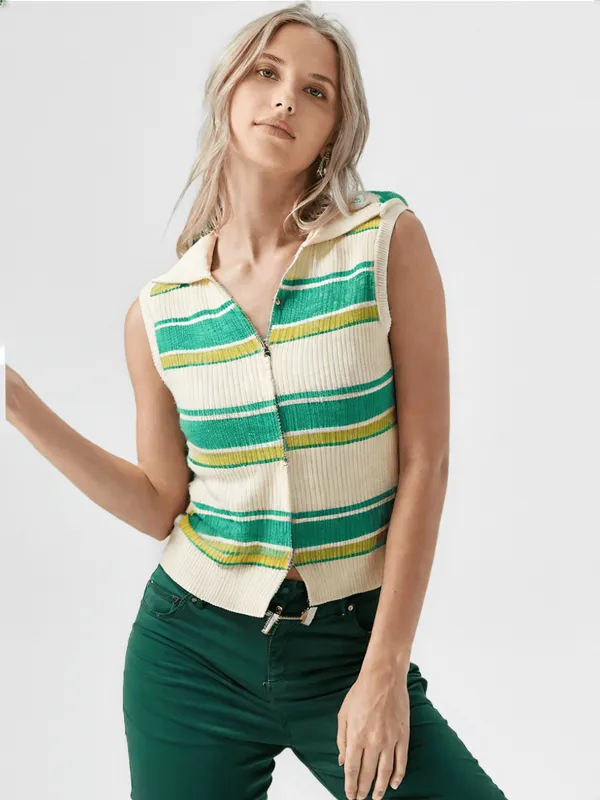 Women_S_Knitted_Top_Green