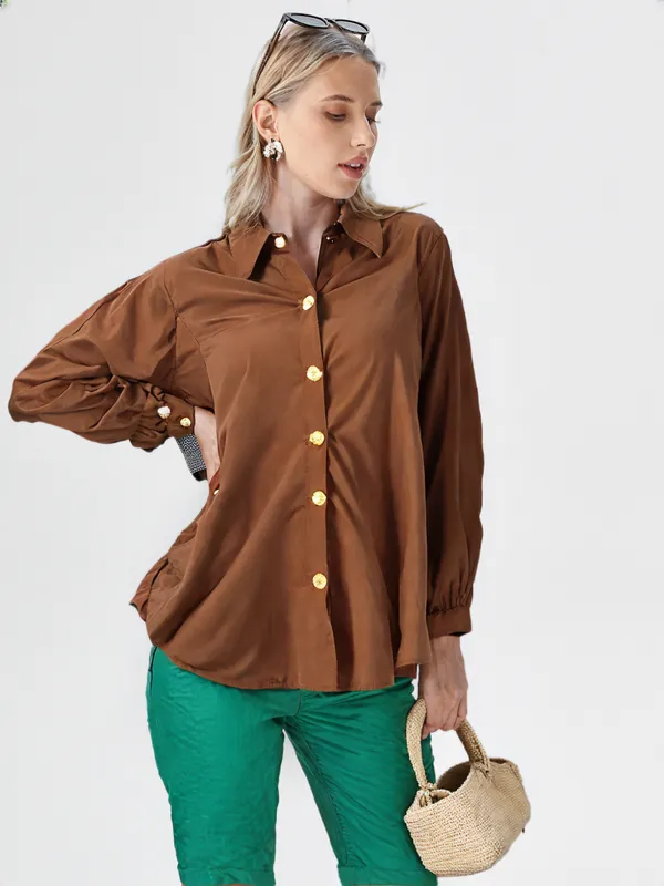 Women_S_Shirt_Brown