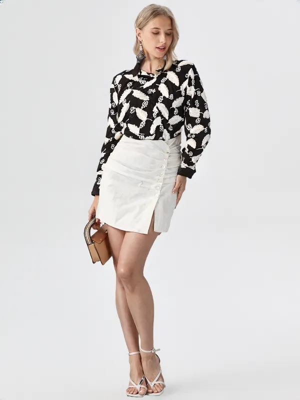 Women_S_Printed_Shirt_Black