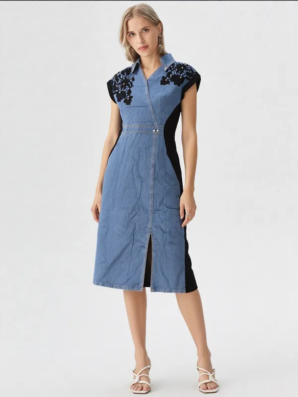 Women_S_Denim_Black_Panel_Tunic_Dress_Denim_Black