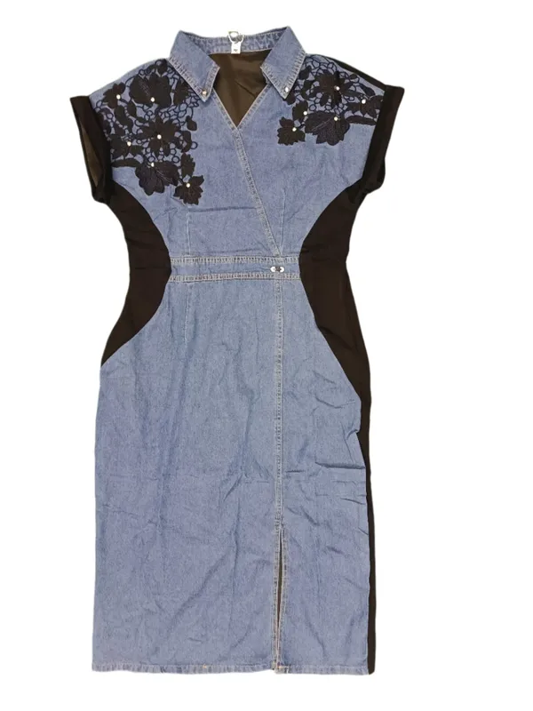 Women_S_Denim_Black_Panel_Tunic_Dress_Denim_Black