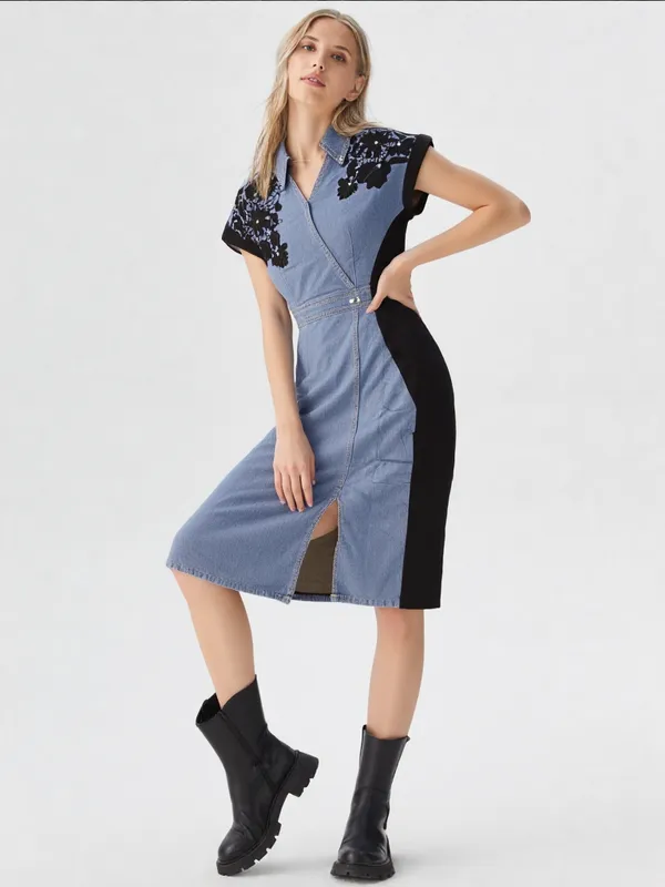 Women_S_Denim_Black_Panel_Tunic_Dress_Denim_Black