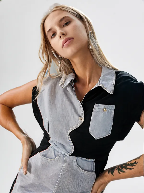 Women_S_Denim_Black_Panel_Tunic_Dress_Denim_Black