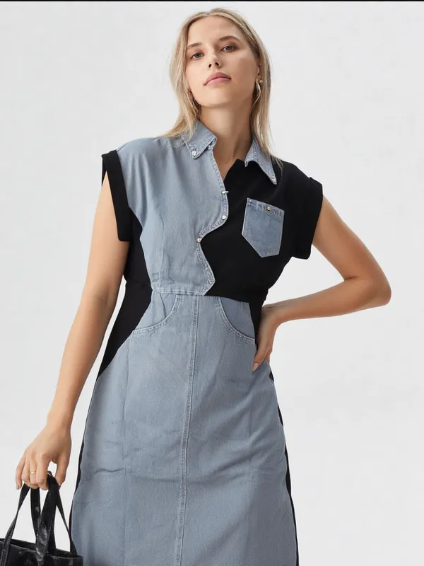 Women_S_Denim_Black_Panel_Tunic_Dress_Denim_Black