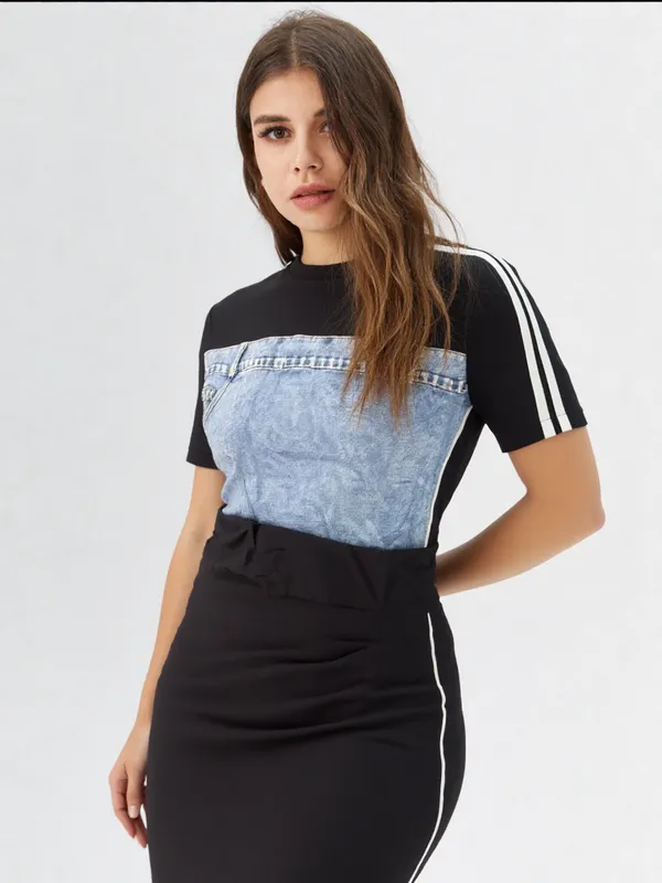 Women_S_Black_Bodycon_Dress_With_Denim_Chest_Panel_Denim_Black