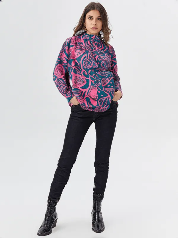 Women_S_Printed_Shirt_Pink