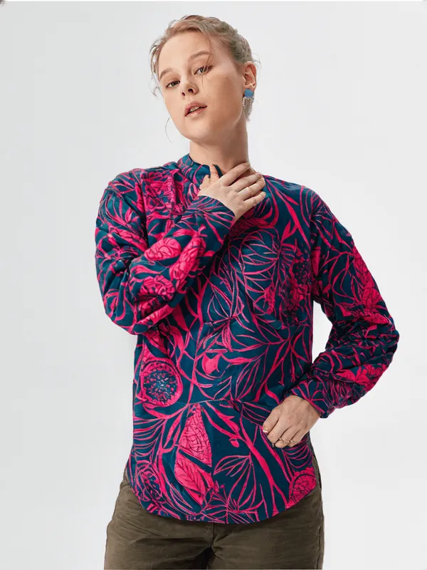 Women_S_Printed_Shirt_Pink