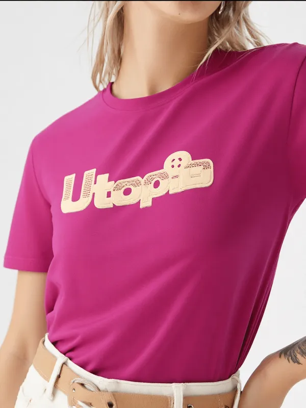 Women_S_T_Shirt_Hot_Pink
