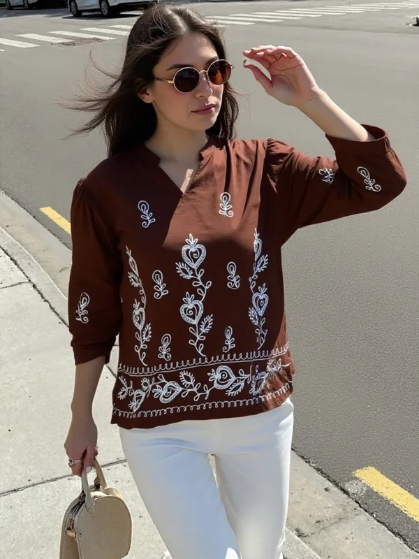 Women_S_Top_Brown