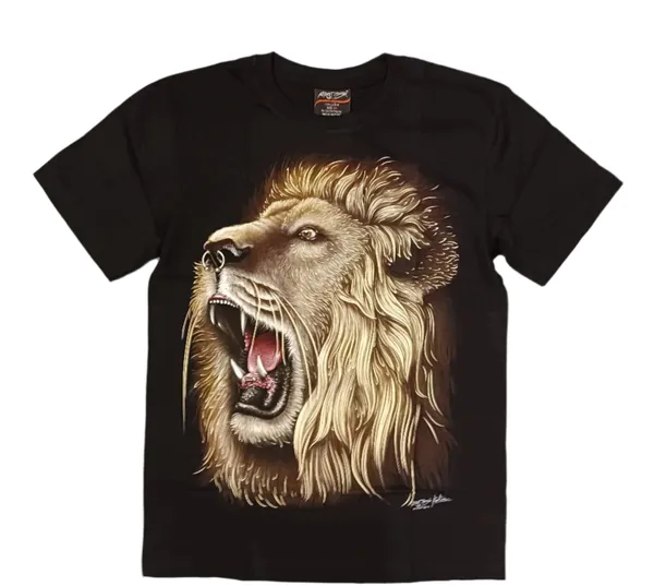 Aa_Men_Roar_Of_The_King_3d_Lion_Graphic_T_Shirt_For_Alpha_Style_Black