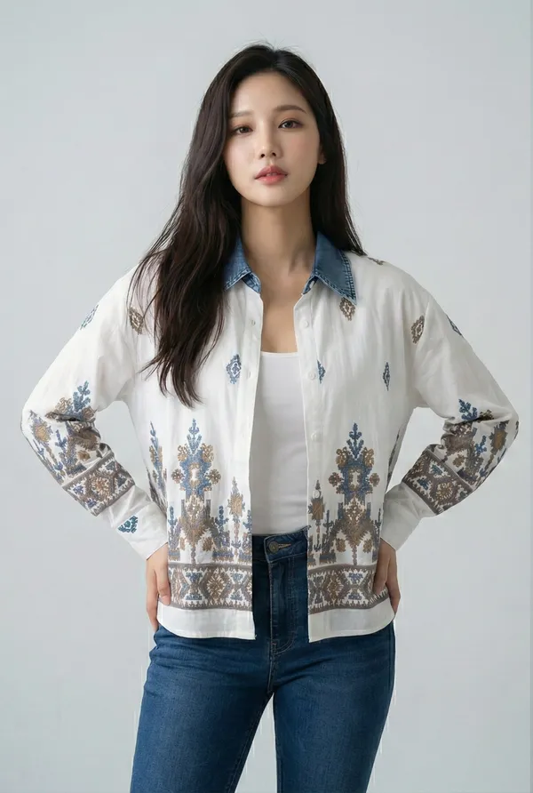 Mask_Women_S_Shirt_White_Blue