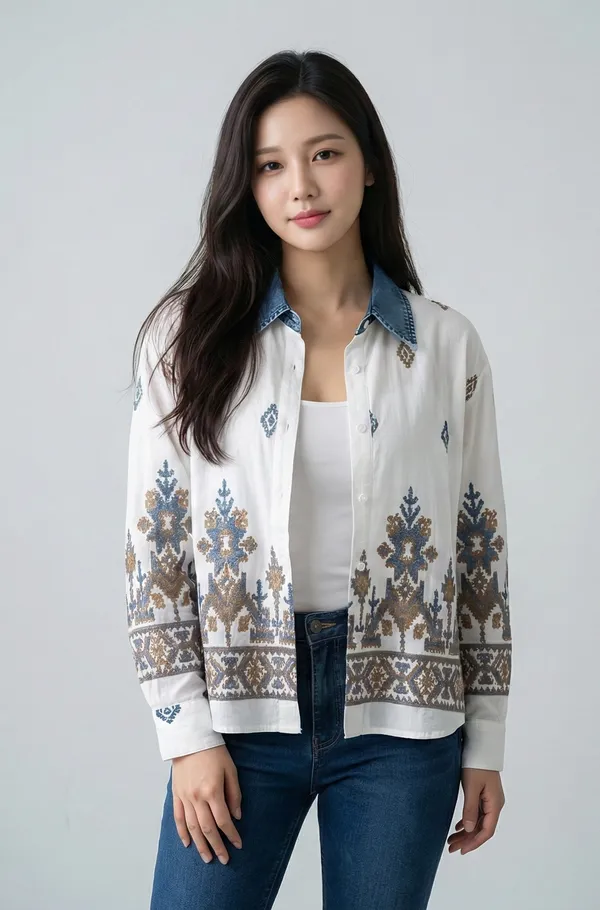 Mask_Women_S_Shirt_White_Blue