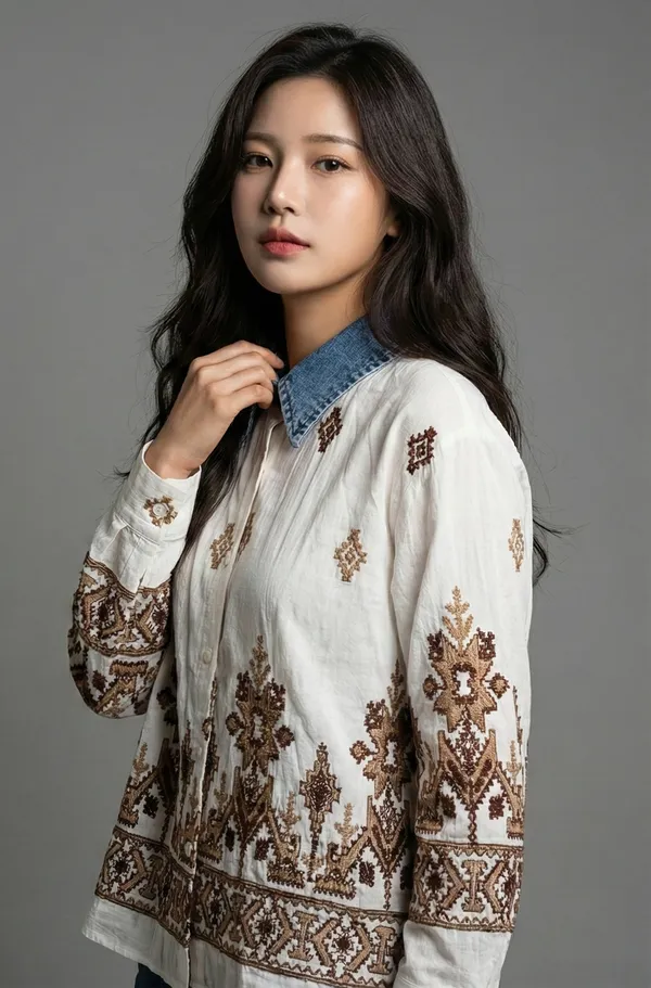 Mask_Women_S_Shirt_White_Brown