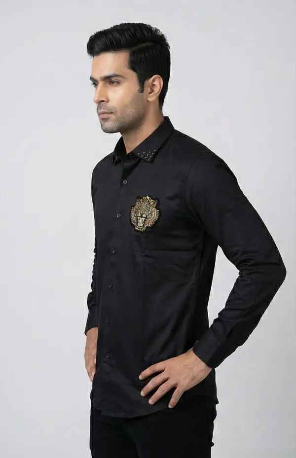 Manzon_Men_S_Shirt_Black
