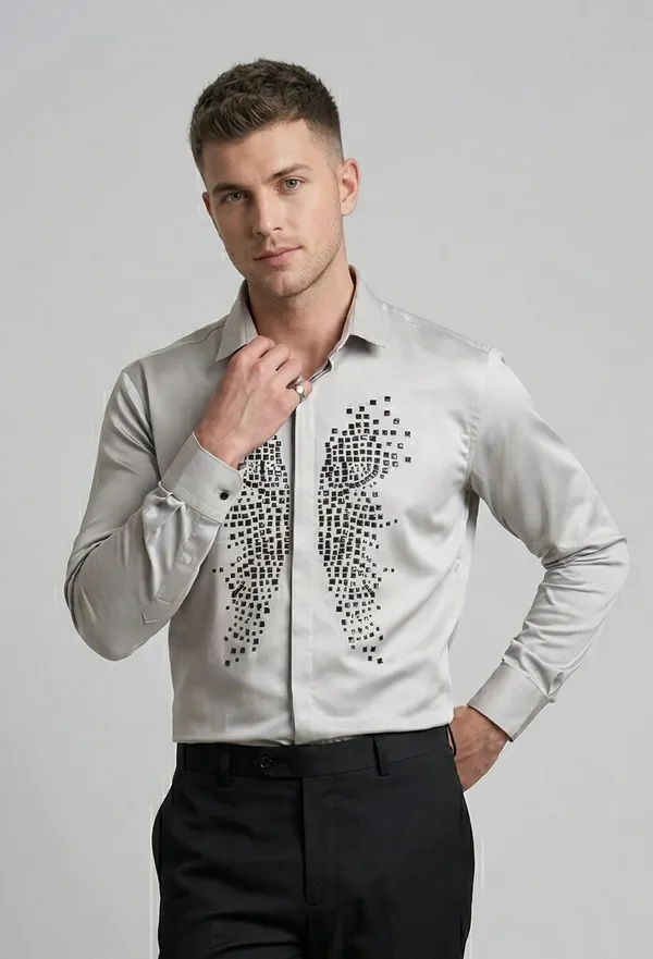 Manzon_Men_S_Shirt_Gray