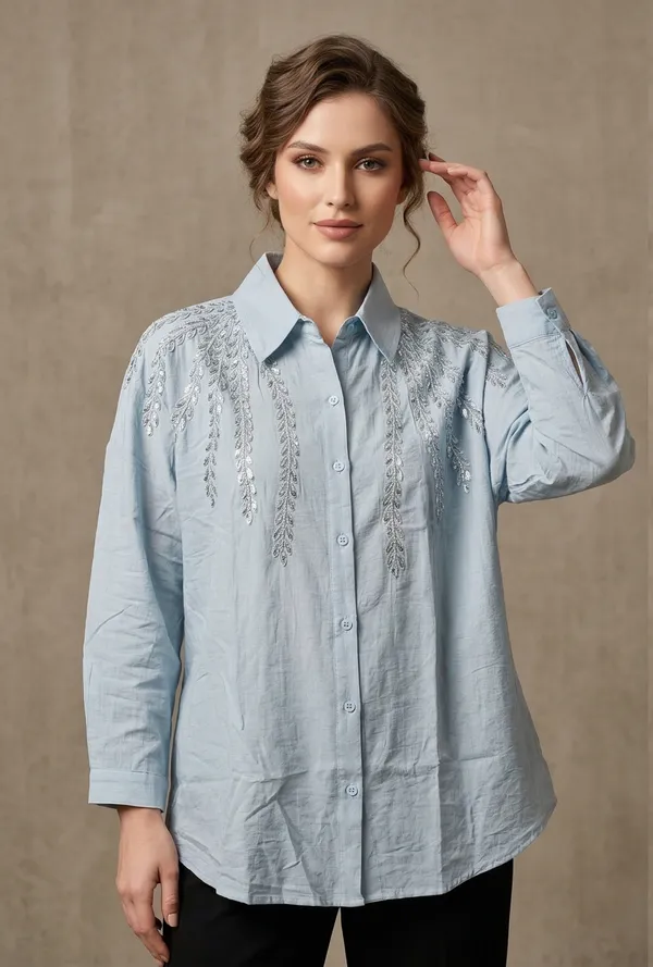 Mask_Women_S_Shirt_Sea_Green