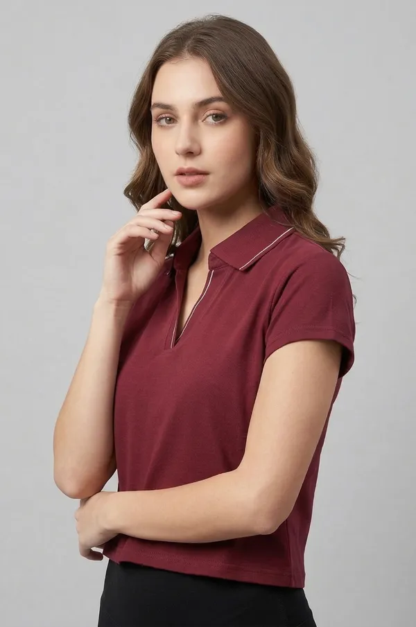 Mask_Women_S_T_Shirt_Maroon