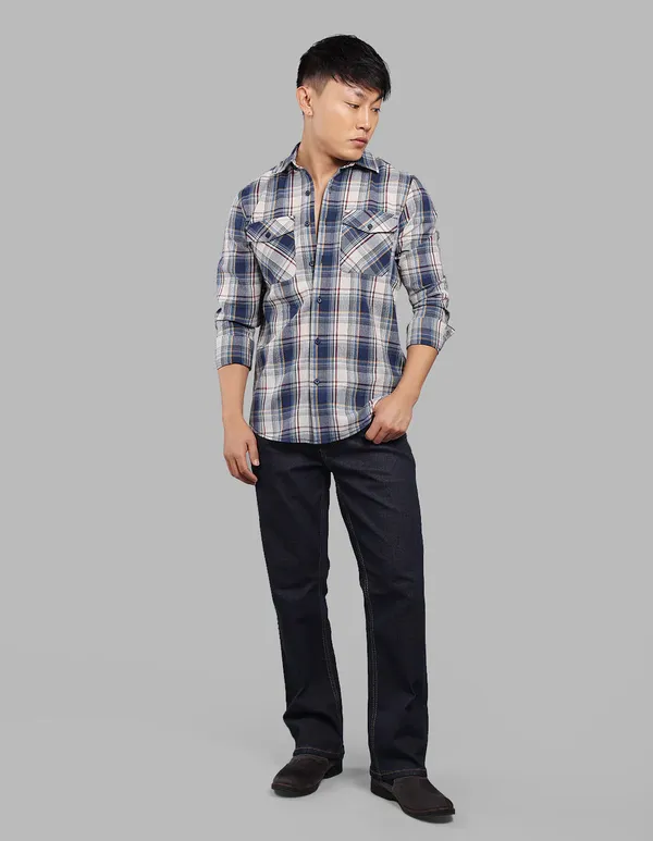 Rookies_Blue_Full_Sleeve_Check_Shirt_Blue
