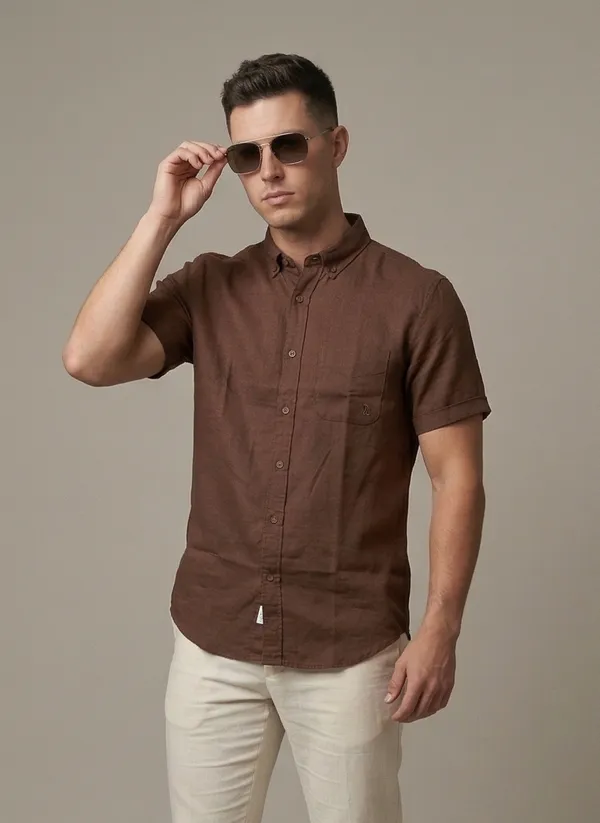 Riverblue_Men_S_Shirt_Coffee