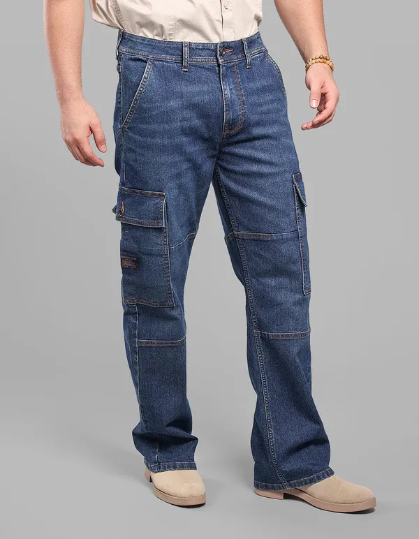 Rookies_Dark_Blue_Loose_Fit_Denim_Cargo_Dk_Blue