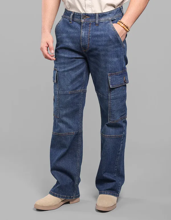 Rookies_Dark_Blue_Loose_Fit_Denim_Cargo_Dk_Blue