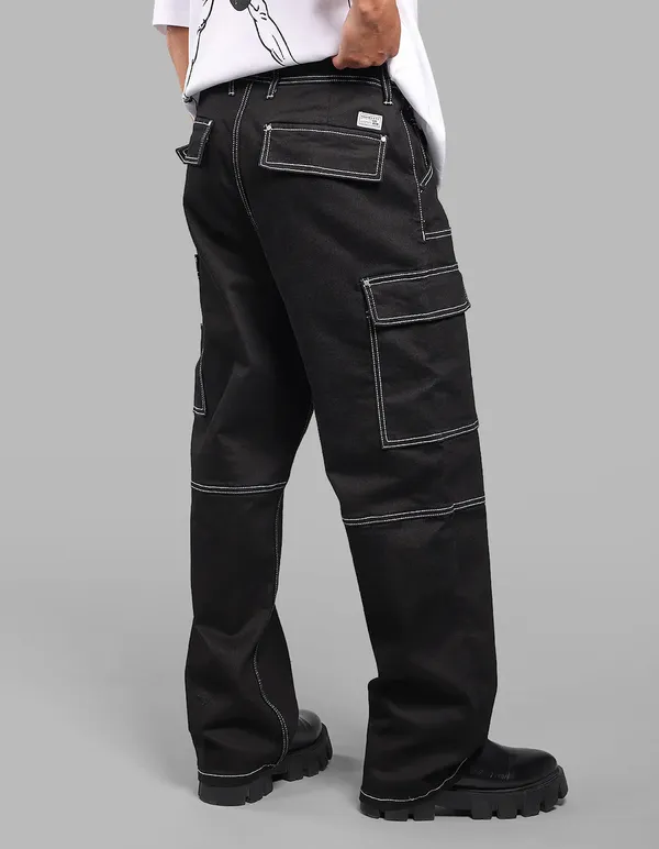 Rookies_Black_Loose_Fit_Denim_Cargo_Black