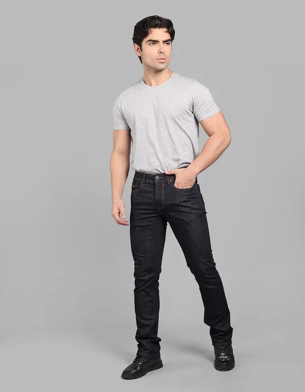 Rookies_Dark_Blue_Mid_Rise_Slim_Straight_Fit_Stretch_Jeans_Dk_Blue