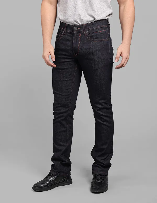Rookies_Dark_Blue_Mid_Rise_Slim_Straight_Fit_Stretch_Jeans_Dk_Blue