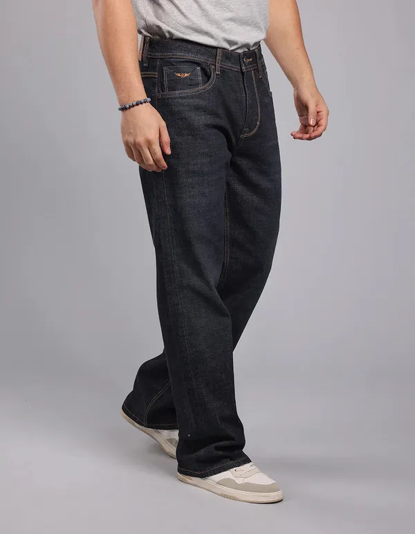 Rookies_Dark_Blue_Midrise_Loose_Fit_Stretch_Jeans_Dk_Blue