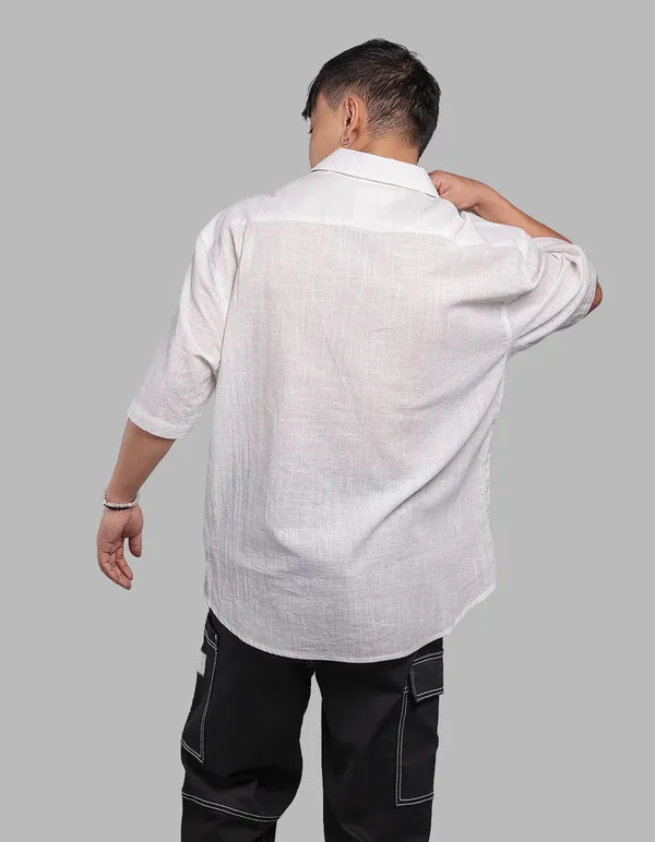Rookies_White_100_Cotton_Half_Sleeve_Oversized_Solid_Shirt_White