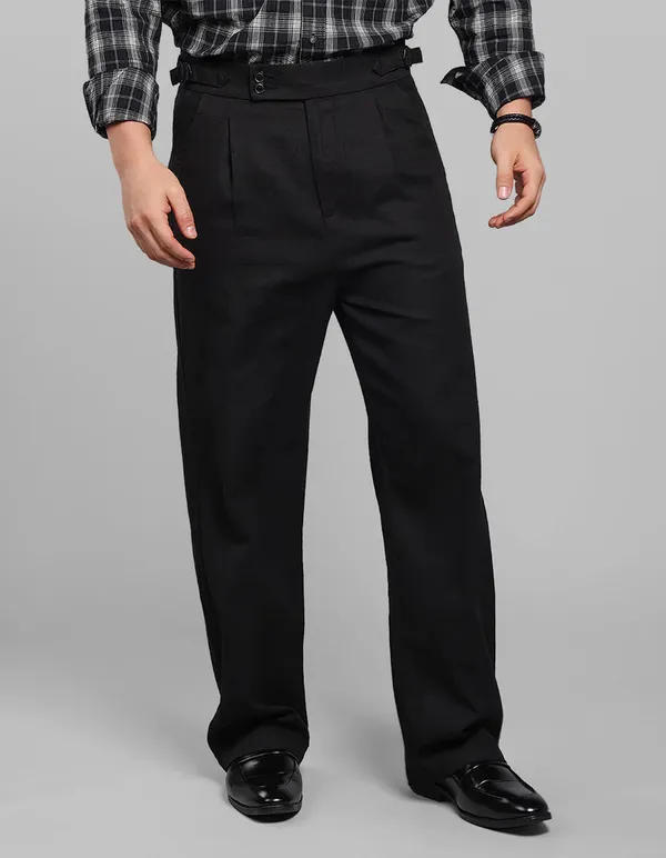 Rookies_Pleated_Korean_Fit_Cotton_Pants_Black