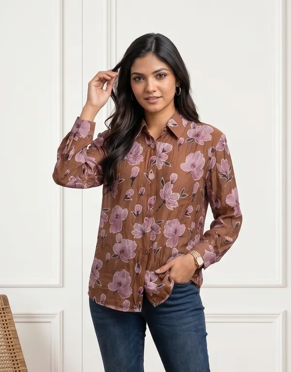 Mask_Women_S_Shirt_Brown