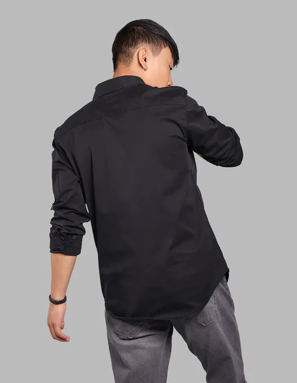 Rookies_Jet_Black_Full_Sleeve_Stretch_Cargo_Shirt_Jet_Black