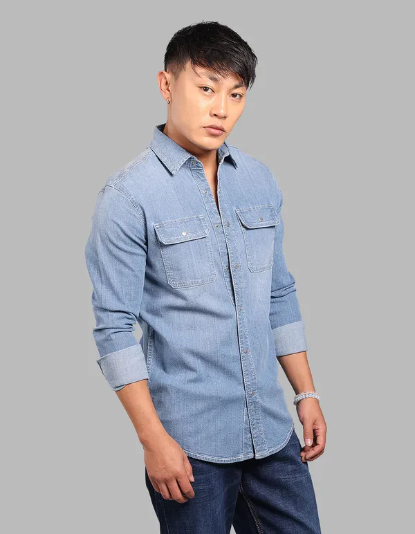 Rookies_Med_Blue_Full_Sleeve_Stretch_Denim_Shirt_Med_Blue