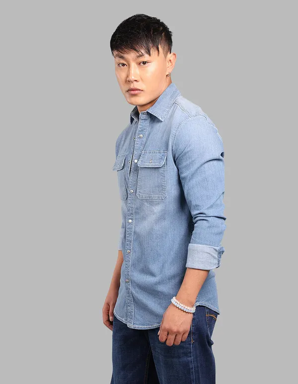 Rookies_Med_Blue_Full_Sleeve_Stretch_Denim_Shirt_Med_Blue