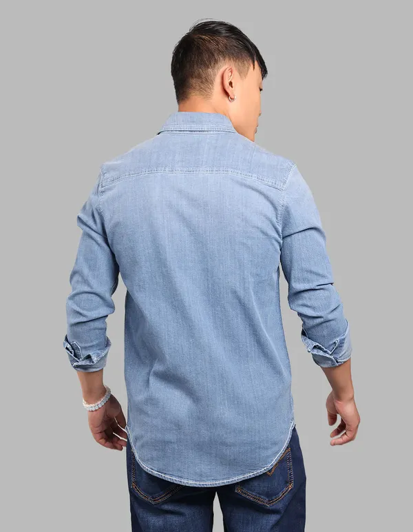 Rookies_Med_Blue_Full_Sleeve_Stretch_Denim_Shirt_Med_Blue