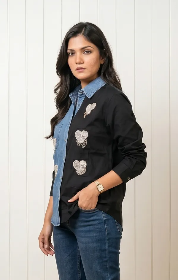 Mask_Women_S_Shirt_Blue_Black