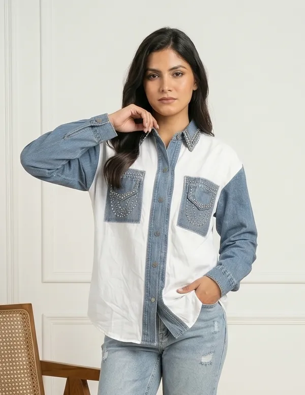 Mask_Women_S_Shirt_Blue_White