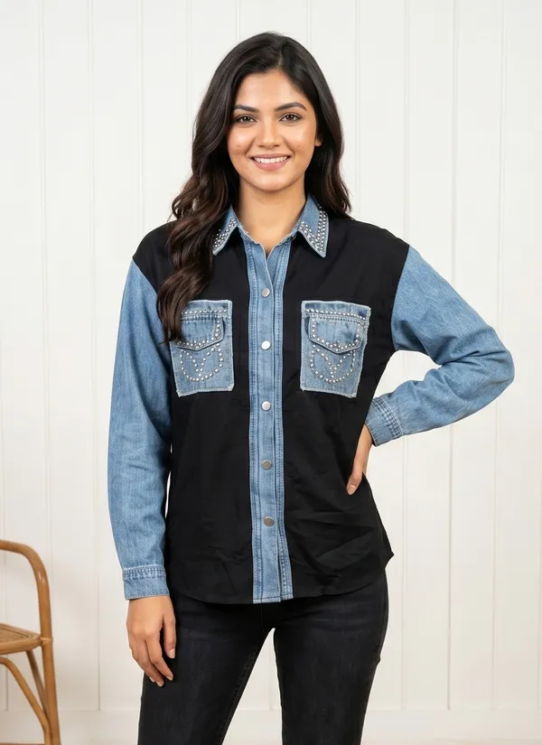 Mask_Women_S_Shirt_Blue_Black