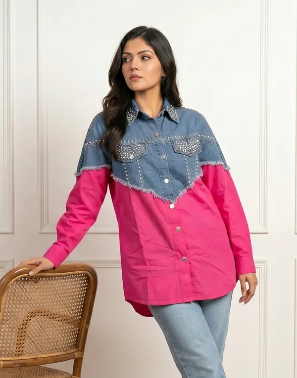 Mask_Women_S_Shirt_Hot_Pink