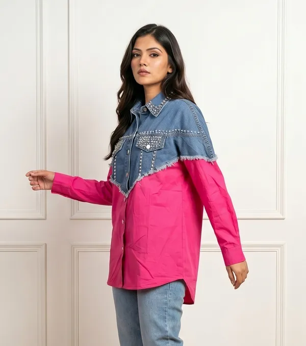 Mask_Women_S_Shirt_Hot_Pink