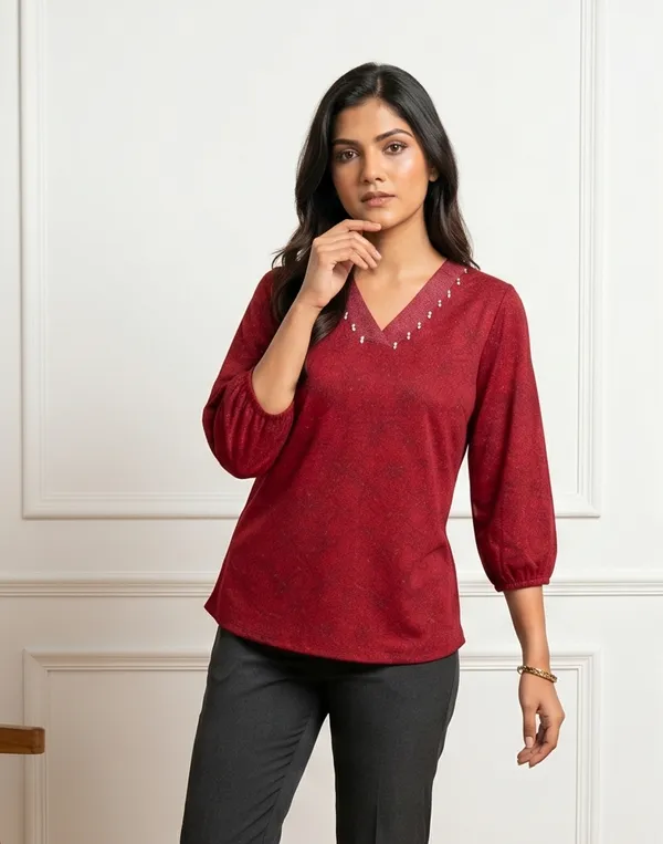Mask_Women_S_Top_Maroon