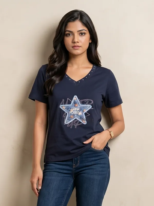 Mask_Women_S_T_Shirt_Navy