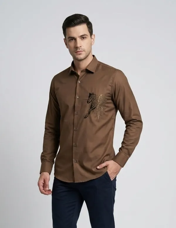 Manzon_Men_S_Shirt_Brown