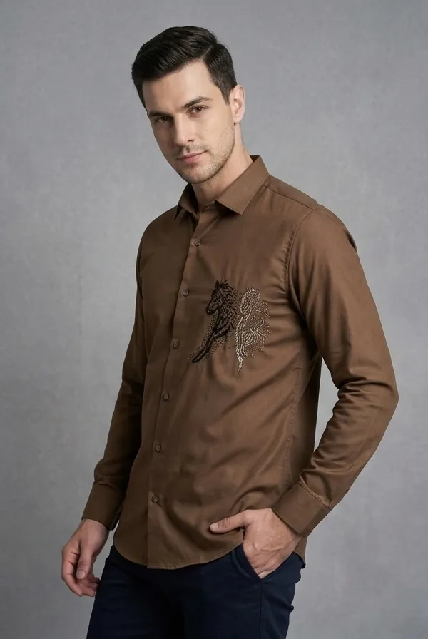 Manzon_Men_S_Shirt_Brown