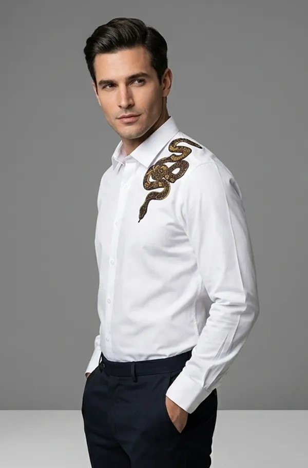 Manzon_Men_S_Shirt_White